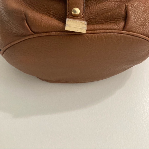 MICHAEL KHORS FULTON LARGE HOBO BROWN/TERRACOTA LEATHER SHOULDER BAG - Picture 9 of 16